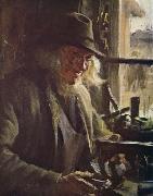 Anders Zorn finmekanikern oil on canvas